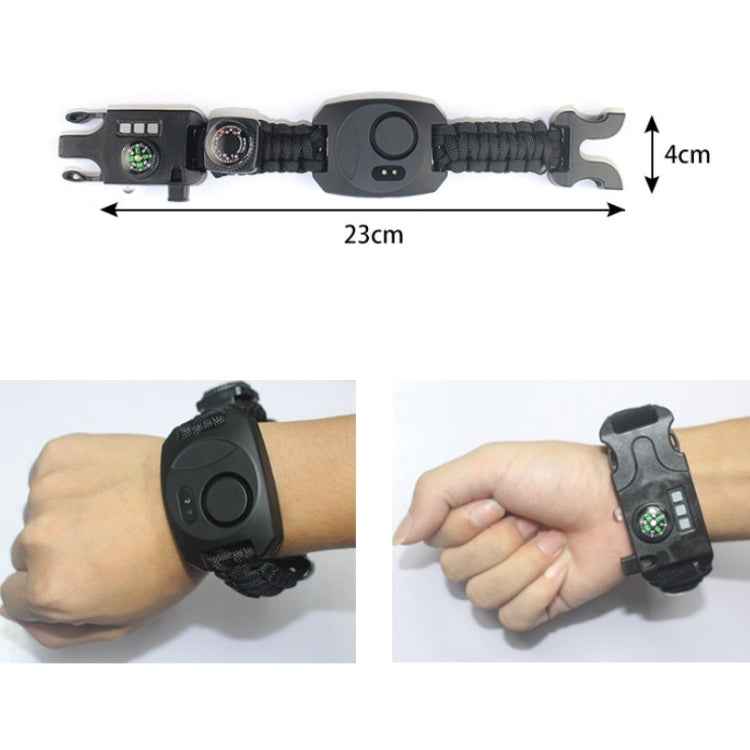 Multifunctional Braided Umbrella Rope Watch Alarm Bracelet Outdoor Survival Bracelet