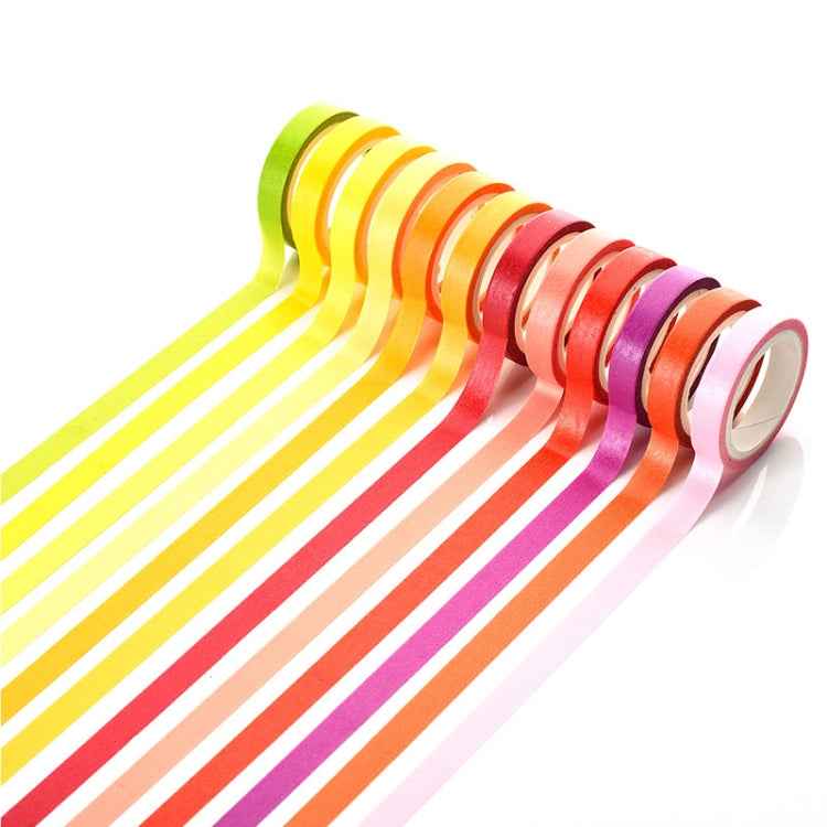40 Colors / Set Pure Color Rainbow Tape Handmade DIY Handbook Materials