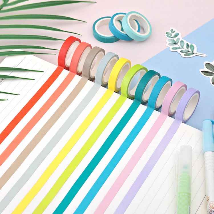 40 Colors / Set Pure Color Rainbow Tape Handmade DIY Handbook Materials