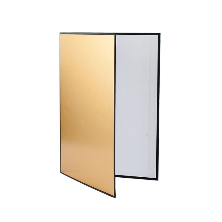 2 PCS Photography Folded Thickening A4 Cardboard Folding Light Diffuser Board, A4 Cardboard Silver, A4 Cardboard Gold