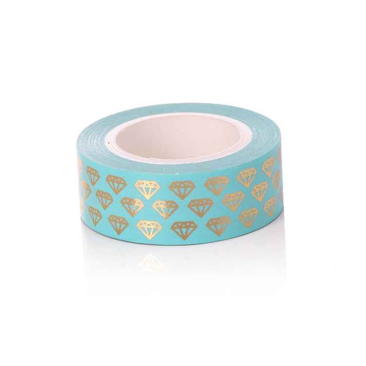 8 Rolls / Set Simple Basic Material Stamping Paper Tape Hand Ledger Decoration Sticker