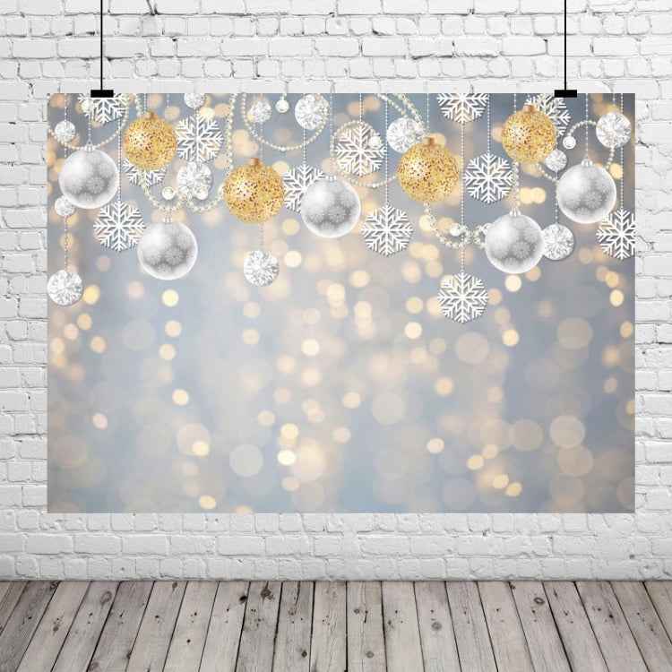 2.1m X 1.5m Christmas Ball Snowflake Party Decorative Photography Background