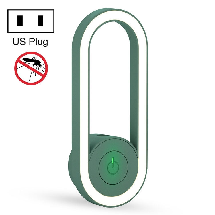 TS-06-13 Ultrasonic Mosquito Repellent Electronic Night Light Mosquito Repellent US Plug, Black, White, Green