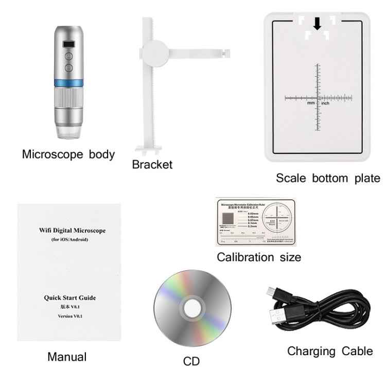 WIFI Wireless Electron Microscope 1080P HD Digital Maintenance Inspection Magnifying Glass