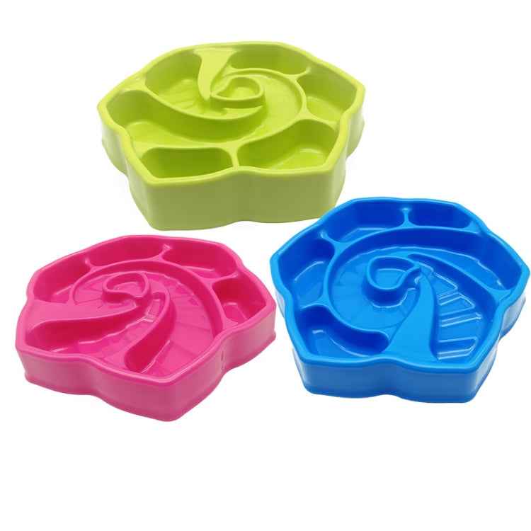 Pet Conch-Shaped Slow Food Bowl Choking-Proof Food Box For Dogs & Cats Random Colour Delivery