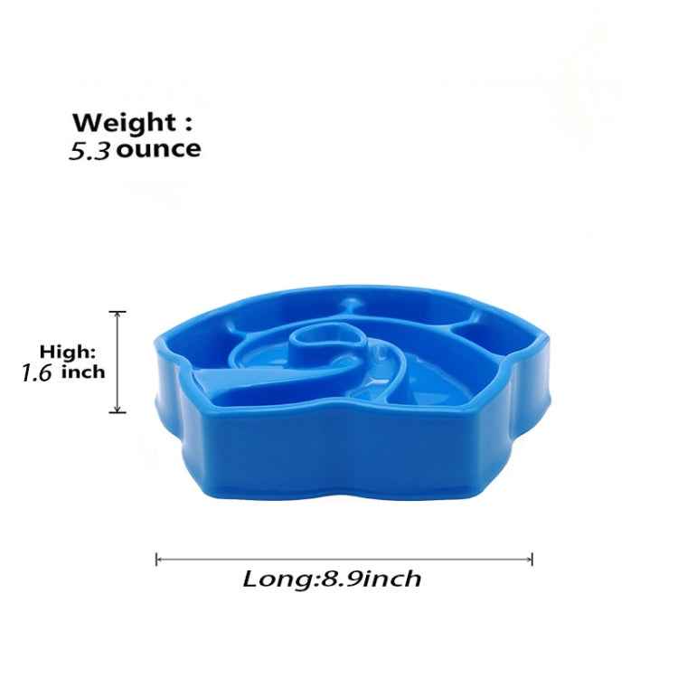 Pet Conch-Shaped Slow Food Bowl Choking-Proof Food Box For Dogs & Cats Random Colour Delivery