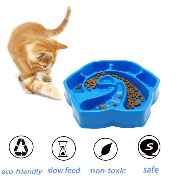 Pet Conch-Shaped Slow Food Bowl Choking-Proof Food Box For Dogs & Cats Random Colour Delivery