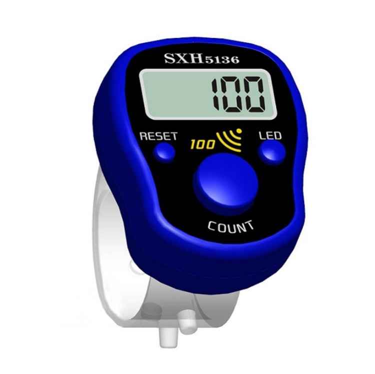 LED Luminous Electronic Counter with Sound Reminder Function After A Hundred, Random Colour Delivery