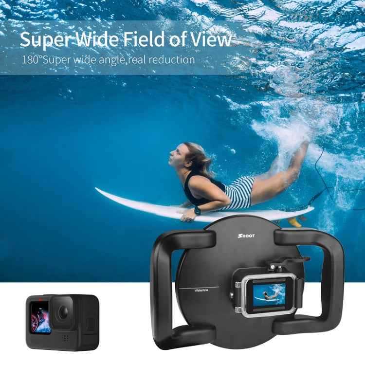 SHOOT XTGP559 Dome Port Underwater Diving Camera Lens Transparent Cover Housing Case For GoPro HERO9 Black