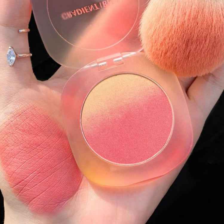 CVZ 3PCS/Set+Brush Three-Color Gradient Delicate Natural Nude Makeup Blush