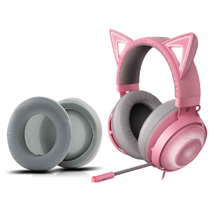 2 PCS Ice Feeling Gel Earmuffs Sponge Sleeve Earmuffs Are Suitable for Razer Meng Cat Pink Crystal Edition Beihai Giant Monster V2 RGB Symphony Headphones