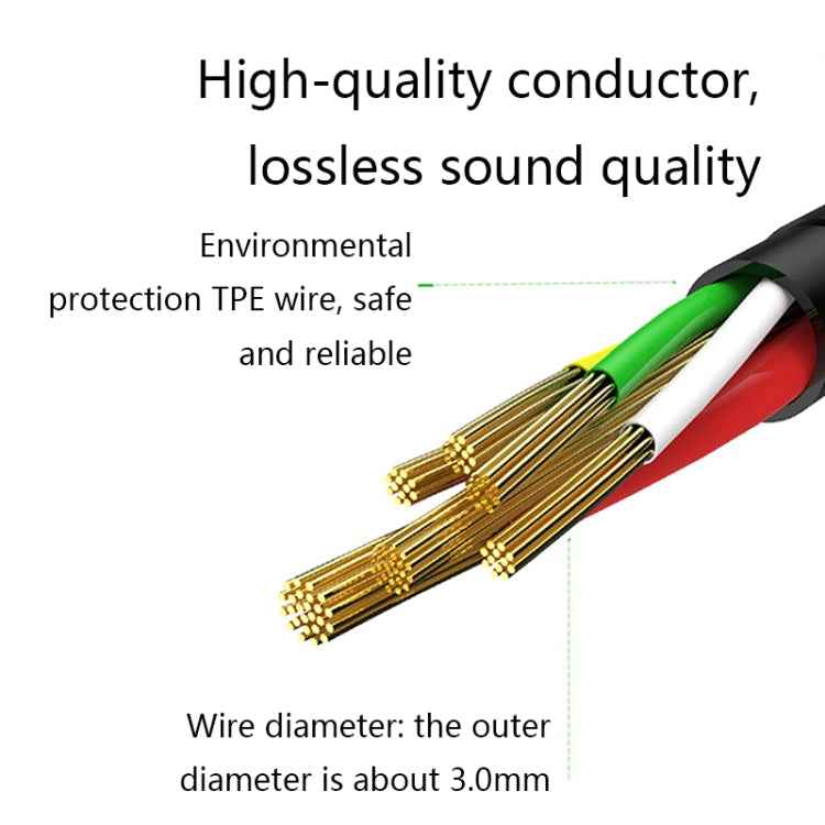 3 PCS 3.5mm to 2.5mm Audio Cable For Bose QC25/QC35/OE2, Length: 1.4m