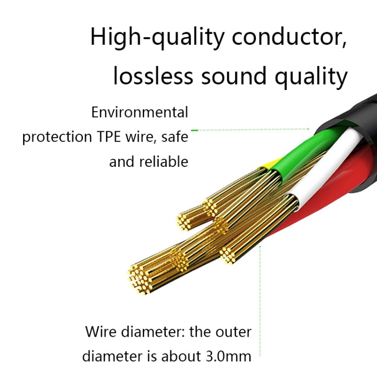 3 PCS 3.5mm to 2.5mm Audio Cable For Bose QC25/QC35/OE2, Length: 1.4m