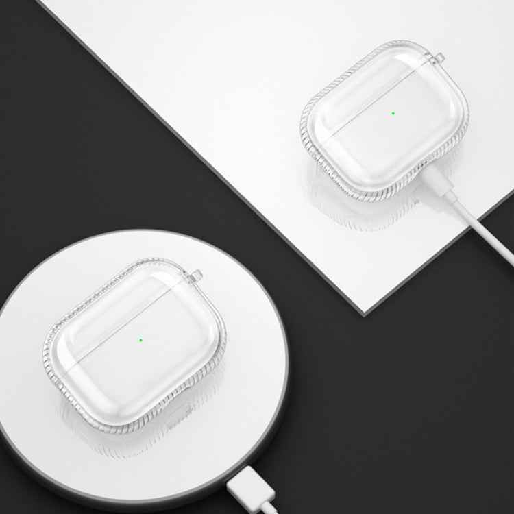2 PCS Earphone Protective Cover TPU Airbag Transparent Protective Shell For AirPods Pro