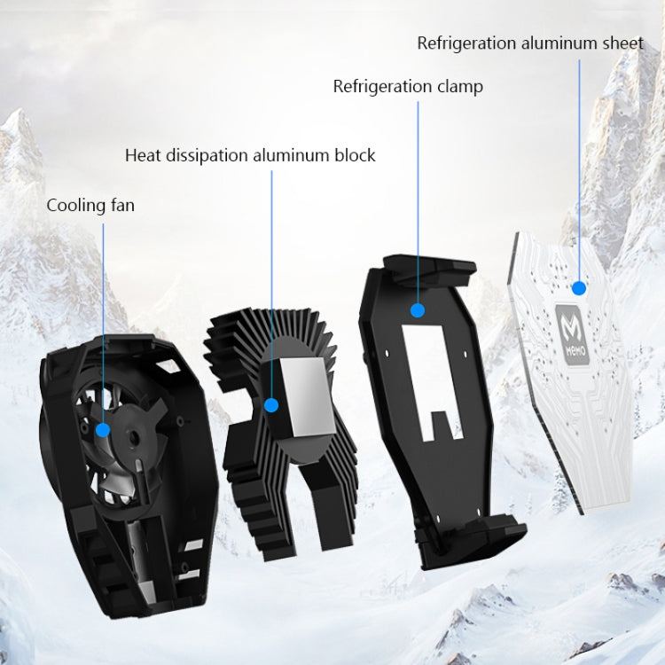 MEMO Semiconductor Cooling Mobile Phone Radiator with Colorful Lights, DL06
