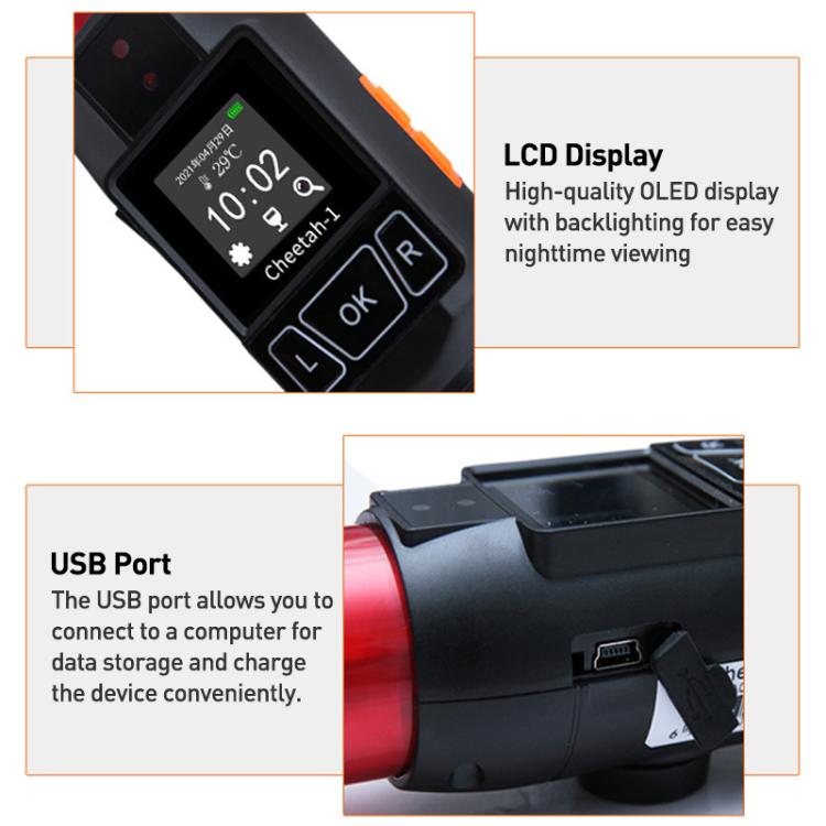 Cheetah No. 1 Alcohol Tester Blowing Baton Alcohol Tester With Flashlight Function,CN Plug