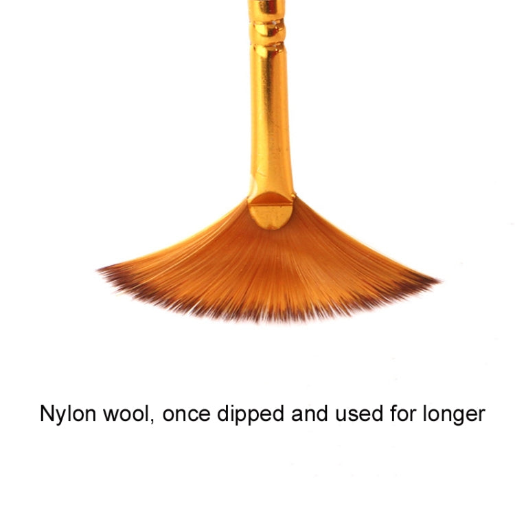 Zhu Ting Student Nylon Wool Multifunctional Watercolor Brush, 13 PCS/Set Pearl Blue, 13 PCS/Set Pearl White