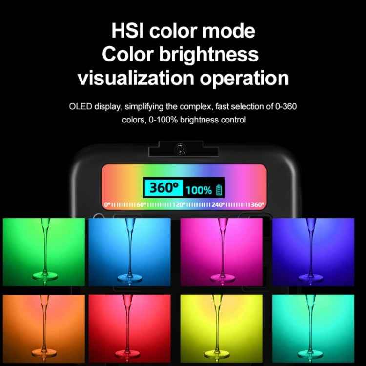 N69 2500-9000K+RGB Camera Fill Light Small Full Color Photography Light Portable Handheld Night Light LED Pocket Light