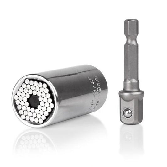 Jeu de clés dynamométriques universelles, douilles, 7-19 mm, perceuse électrique, cliquet, douille, clé, outils manuels multifonctions, clé 7-19 mm