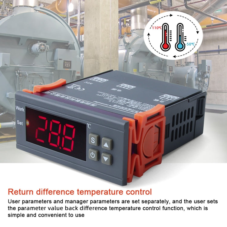 MH-1210W Digital LCD Temperature Controller Thermocouple Thermostat Regulator with Sensor Termometer, Temperature Range: -50 to 110 Degrees Celsius