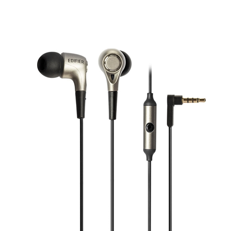 Edifier H230P In-Ear Subwoofer 3.5mm Wire-Controlled Sports Earphone With Microphone, Cable Length:1.3m