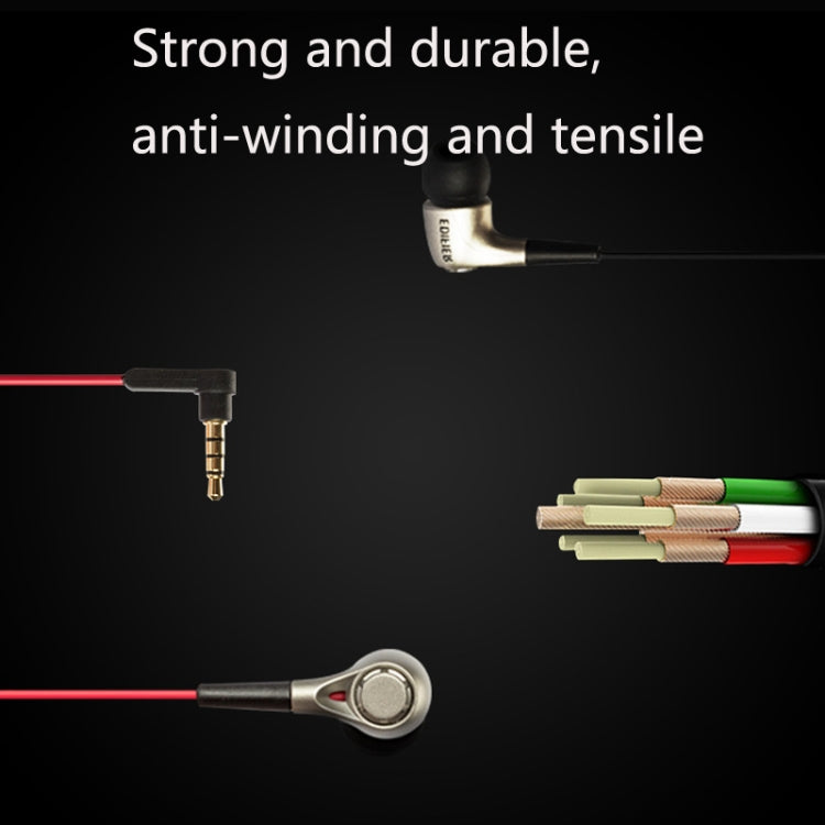 Edifier H230P In-Ear Subwoofer 3.5mm Wire-Controlled Sports Earphone With Microphone, Cable Length:1.3m