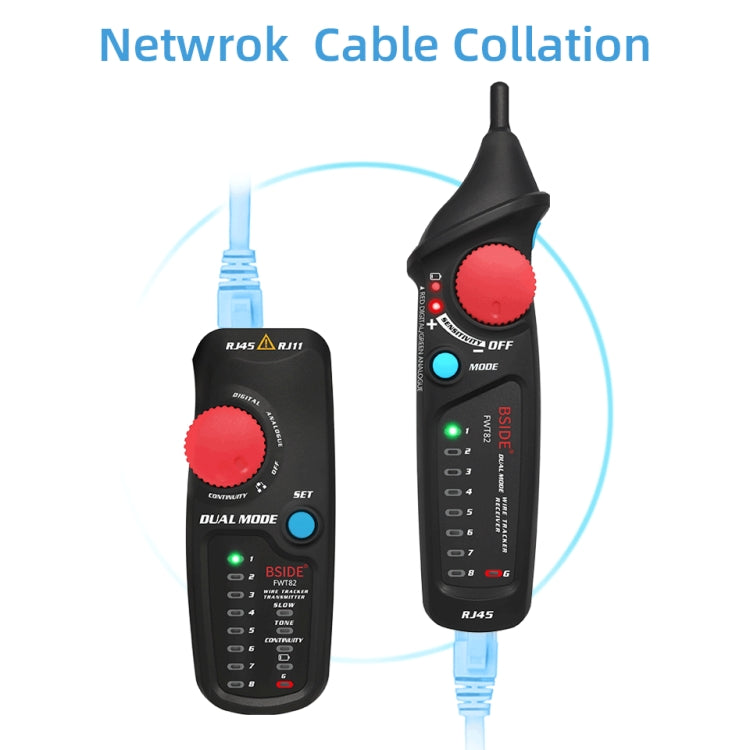 BSIDE FWT82 Analog And Digital Dual-Mode Anti-Interference Intelligent Line Finder Network Cable Tracker