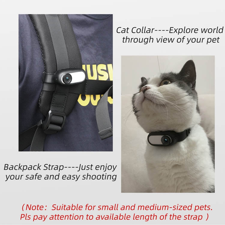 Sunnylife IST-Q9335 Camera Strap Silicone Protective Cover Wristband Palm Backpack Bicycle Strap Cat Collar For Insta360 GO2, For Insta360 GO2