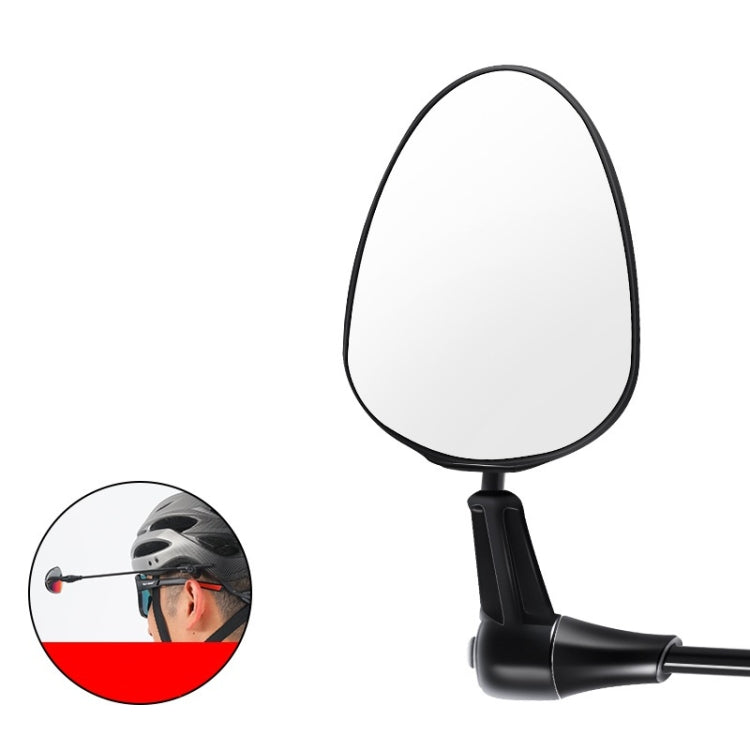 WEST BIKING Mountain Road Bike Helmet Mini Reflective Convex Rearview Mirror, Convex Rearview Mirror