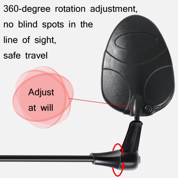WEST BIKING Mountain Road Bike Helmet Mini Reflective Convex Rearview Mirror, Convex Rearview Mirror
