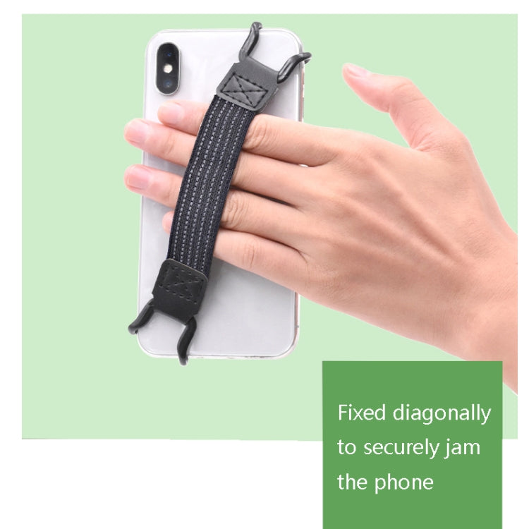 5 PCS Mobile Phone Back Strapping Bracket Lazy Phone And Tablet Back Stick Bracket, Style:, 2 x 13cm (Black), 2 x 20cm (Black), 2 x 13cm (Black Iron Buckle), 2 x 20cm (Black Iron Buckle)