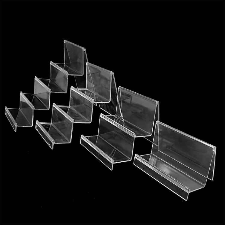10 PCS Thickened Transparent Wallet Holder Plastic Phone Mask Display Stand Counter Display Stand,Specification: