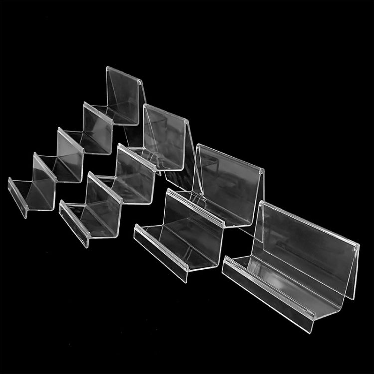 10 PCS Thickened Transparent Wallet Holder Plastic Phone Mask Display Stand Counter Display Stand,Specification: