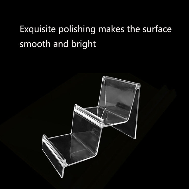 10 PCS Thickened Transparent Wallet Holder Plastic Phone Mask Display Stand Counter Display Stand,Specification: