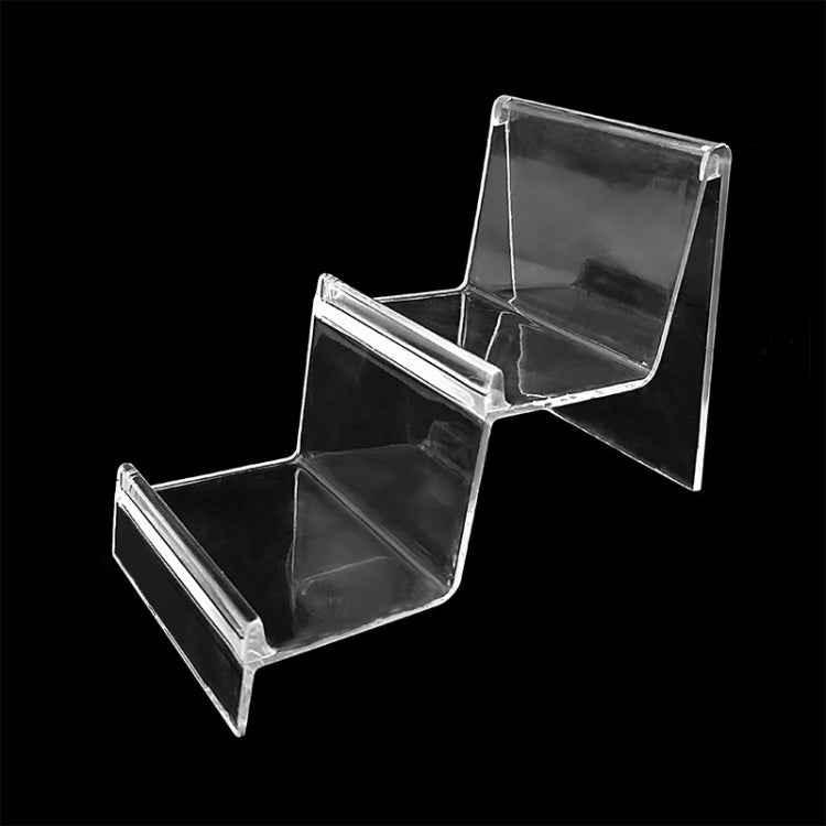 10 PCS Thickened Transparent Wallet Holder Plastic Phone Mask Display Stand Counter Display Stand,Specification:
