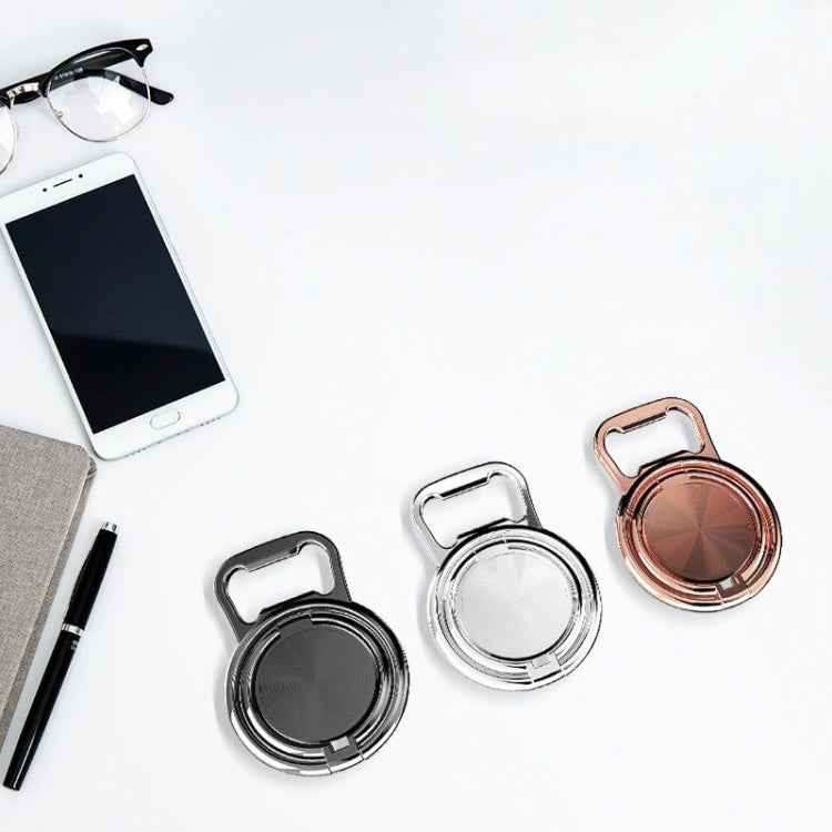 3 PCS Bottle Opener Folding Metal Mobile Phone Bracket Ring Buckle Bracket Car Magnets Live Desktop Bracket