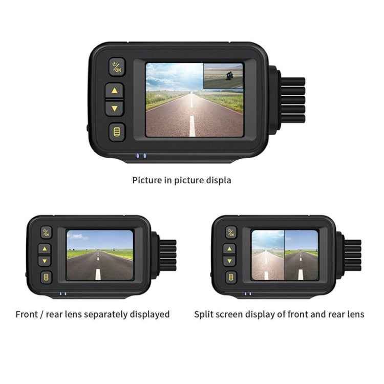 MT30 720P Waterproof Motorcycle Driving Recorder Locomotive Front And Rear Double Lens Recorder