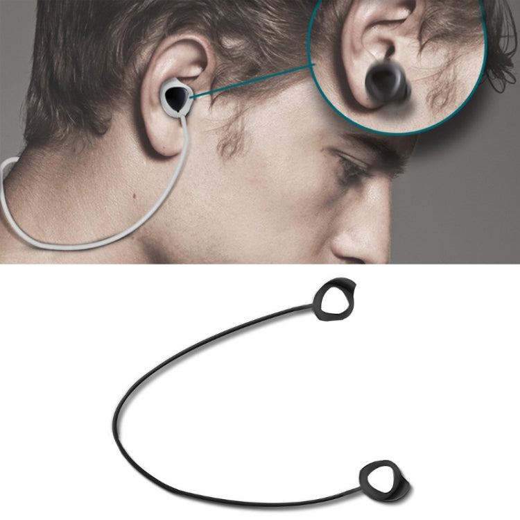 3 PCS Bluetooth Headphone Sports Silicone Anti-Lost Rope For Samsung GALAXLBuds 1 / 2, Black, White, Red, Blue