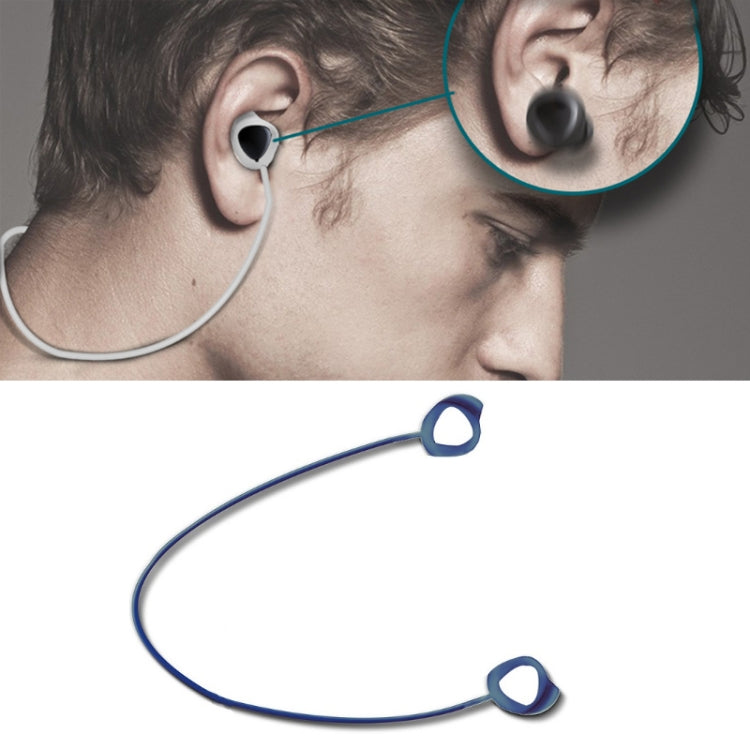 3 PCS Bluetooth Headphone Sports Silicone Anti-Lost Rope For Samsung GALAXLBuds 1 / 2, Black, White, Red, Blue