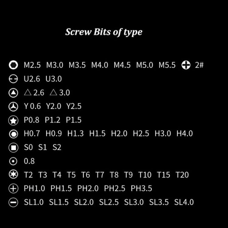 Weeks 58 in 1 Chrome Vanadium Steel Mobile Phone Repair And Disassembly Tool Screwdriver Set