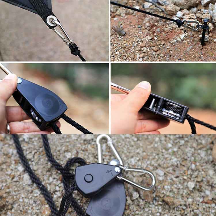 CF-150 Outdoor Camping Pulley Adjustment Rope Buckle for Tent Canopy Windproof Rope Stop Buckle