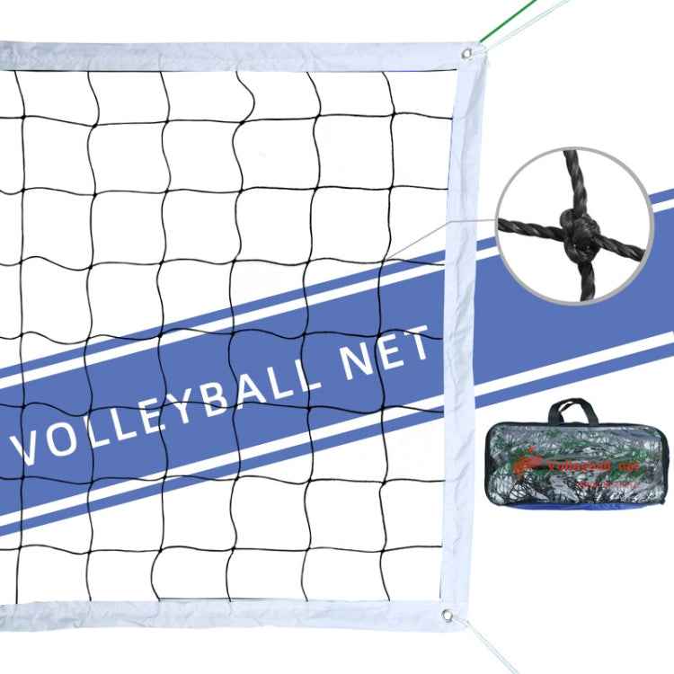 Polyethylene Knotted Four Wraped Sides Beach Volleyball Net For Competition / Training