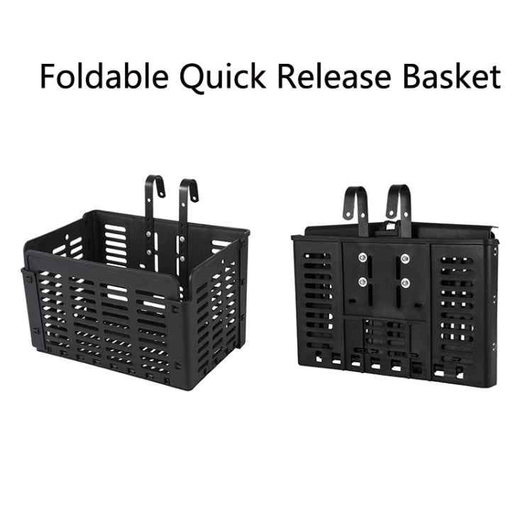 WEST BIKING Bicycle Basket Foldable Quick Release Basket Portable Food Basket