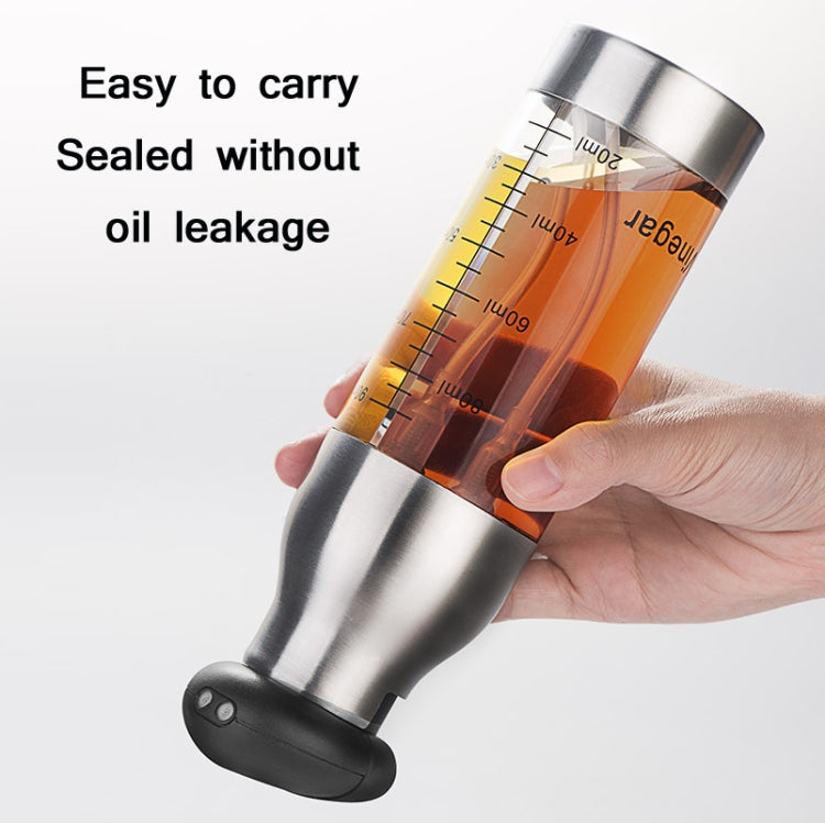 Stainless Steel Push-Type Oil Spray Bottle Barbecue Oil And Vinegar Sprayer