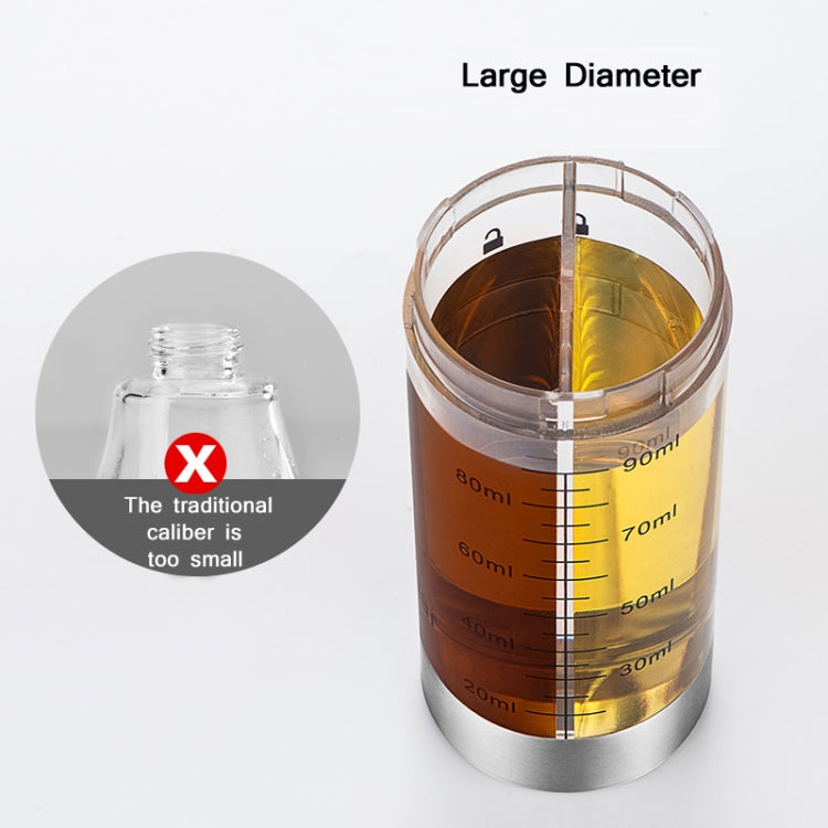 Stainless Steel Push-Type Oil Spray Bottle Barbecue Oil And Vinegar Sprayer