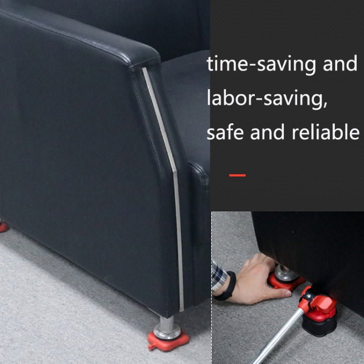 Mover Adjustable Height Moving Tool Set With Pry Type Heavy Furniture Moving Roller, 13 PCS / Set, 5 PCS / Set