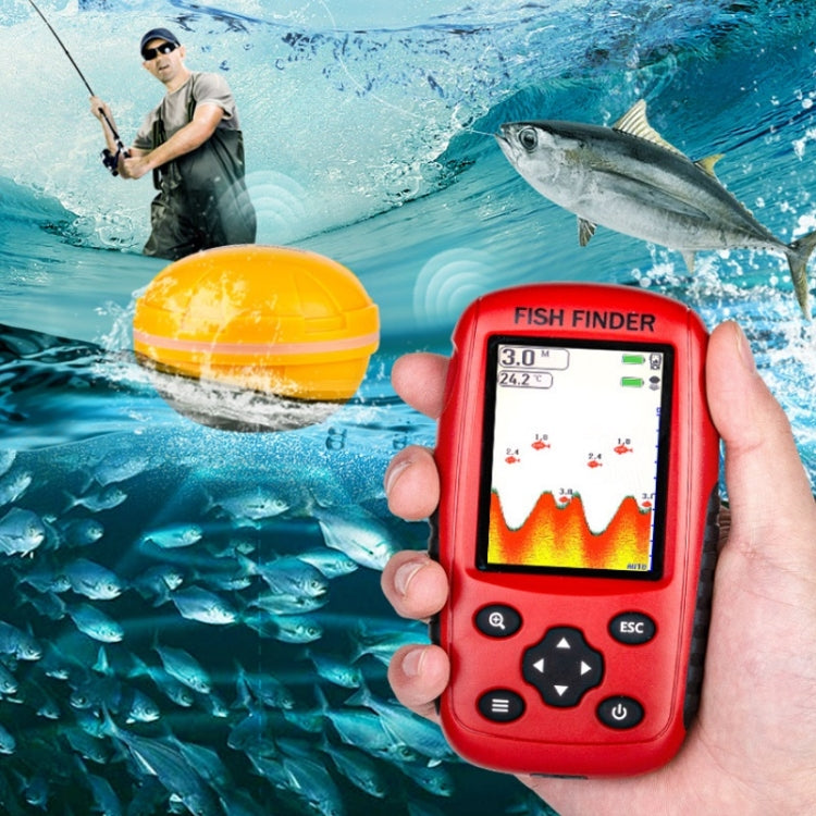 Color HD Screen USB Charging Dot Matrix Fish Finder,Random Color Delivery