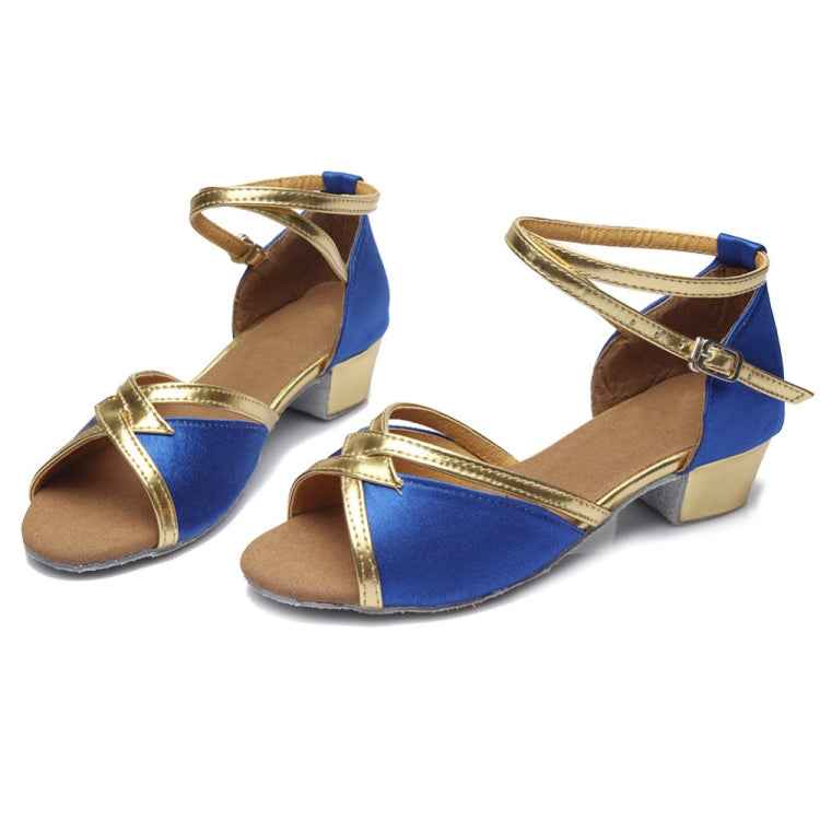 Tango Salsa Latin Low Heel Soft Bottom Dance Shoes for Girls & Women, 32, 33, 34, 35, 36, 37, 38, 40