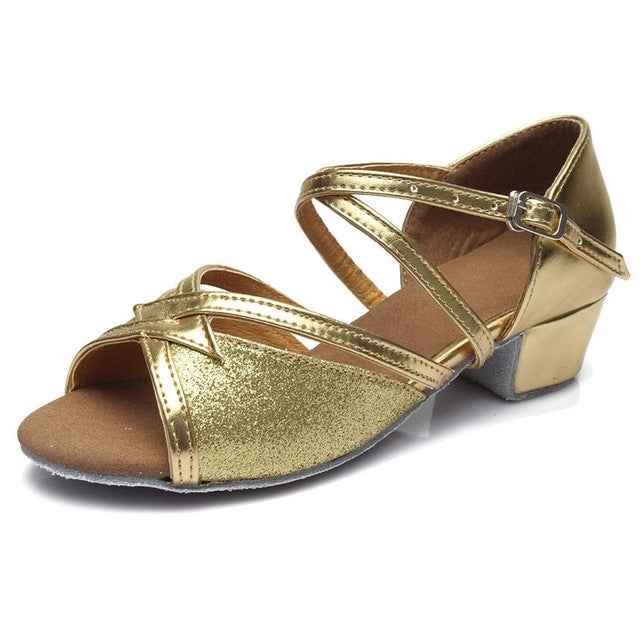 Tango Salsa Latin Low Heel Soft Bottom Dance Shoes for Girls & Women, 32, 33, 34, 35, 36, 37, 38, 40