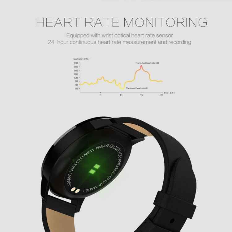 Q8 OLED Color Screen Fashion Smart Watch IP67 Waterproof, Support Heart Rate Monitor / Blood Pressure Oxygen / Fitness Tracker
